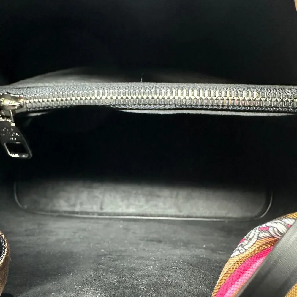 Louis Vuitton Paris NeoNoe Bag in Epi Leather Black + Ultimate Monogram BB Scarf
